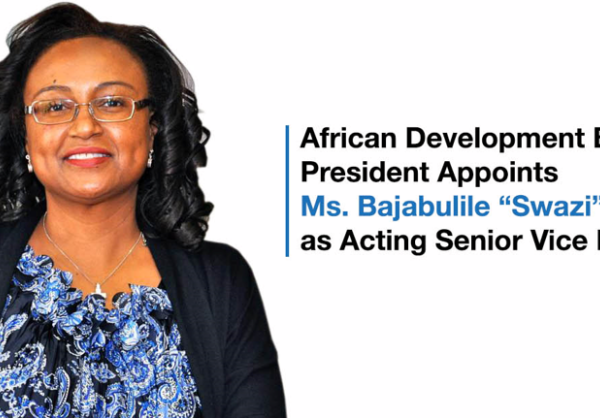 Le Président du Groupe de la Banque africaine de développement nomme Mme Bajabulile "Swazi" Tshabalala au poste de Première vice-présidente par intérim